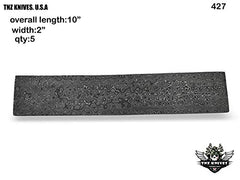 TNZ-427 Damascus Fixed Blade Blank Billet 10