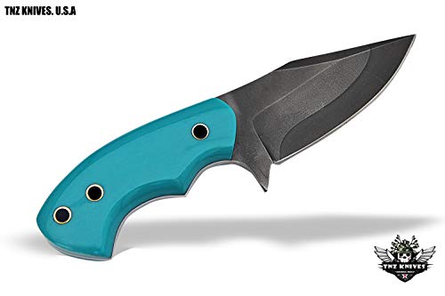 TNZ- 442 Fixed Blade High Carbon 1095 Acid Treated Skinner Knife 6.5" With Micarta Handle