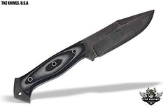 TNZ- 447 Fixed Blade High Carbon 1095 Acid Treated Skinner Knife 10