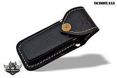 TNZ-463 USA Damascus Pocket Folding Knife, 8