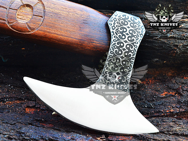 TNZ-633 Handmade Viking Axe | Camping Axe Wood Chopping Axe | Gift For Husband | Xmas Gift