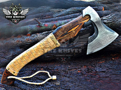 TNZ-623 Expertly Crafted Viking Axe | Camping & Outdoor Axe | Bearded Axe | Personalized Axe