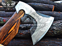 TNZ-623 Expertly Crafted Viking Axe | Camping & Outdoor Axe | Bearded Axe | Personalized Axe