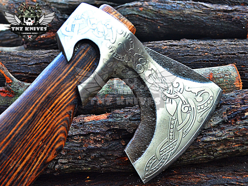 TNZ-625 High Carbon Steel Axe | Viking Axe | Viking Hatchet | Danish Axe | Camping Axe | Gift for Him