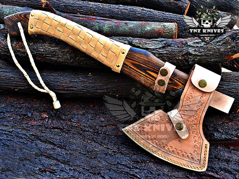 TNZ-623 Expertly Crafted Viking Axe | Camping & Outdoor Axe | Bearded Axe | Personalized Axe