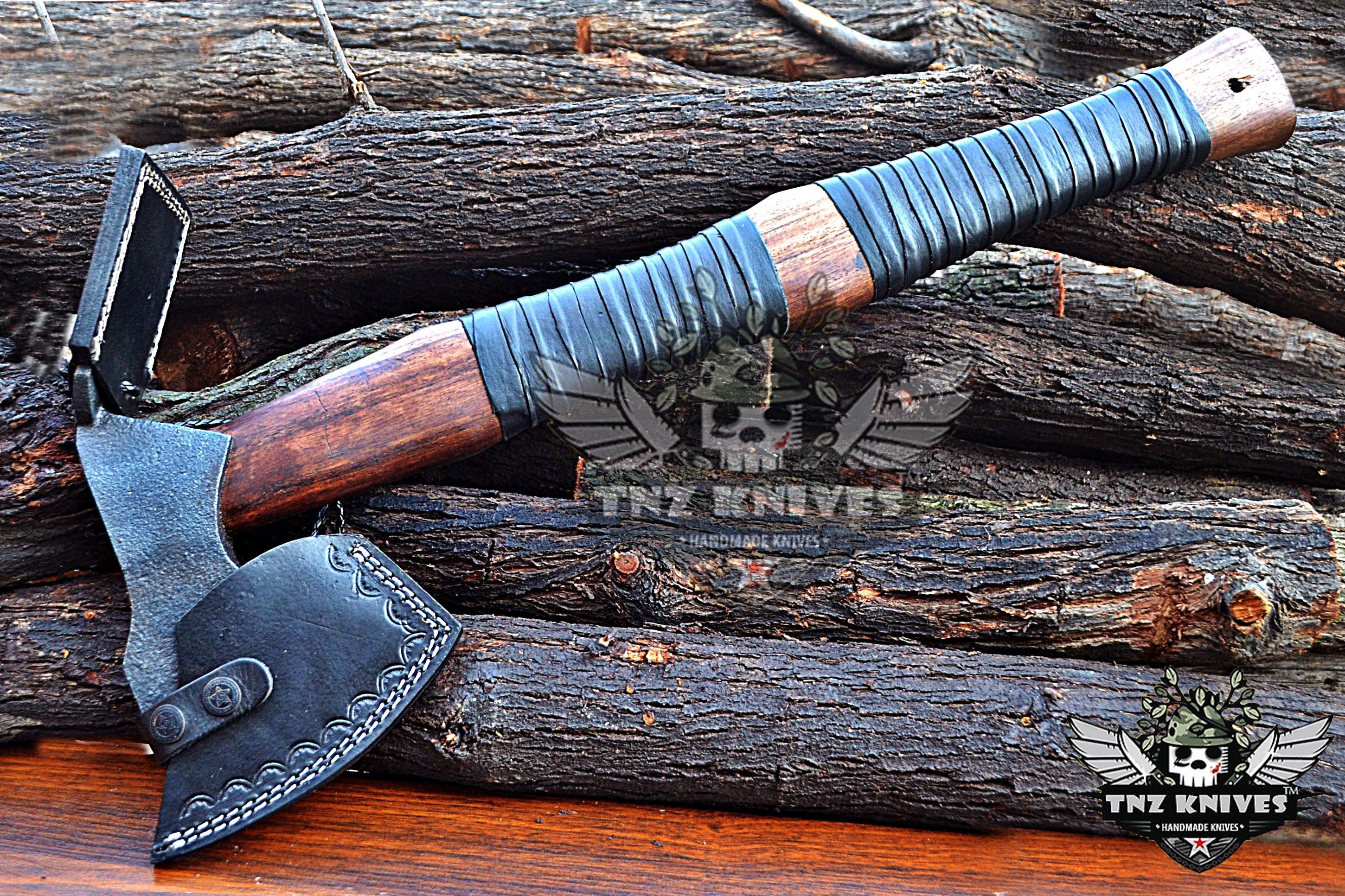 Hache double tête EDC lame acier carbone hache viking hache Hache double tête EDC lame acier carbone hache viking hache