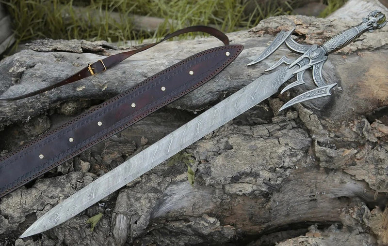 Luciendar Sword of Light – Handmade Damascus Steel Fantasy Blade
