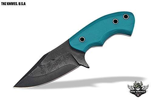 TNZ- 442 Fixed Blade High Carbon 1095 Acid Treated Skinner Knife 6.5" With Micarta Handle