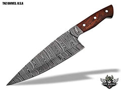 TNZ-551 USA Damascus Handmade Chef Kitchen Knife 12