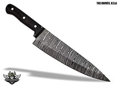 TNZ-556 USA Damascus Handmade Chef Kitchen Knife 13.5