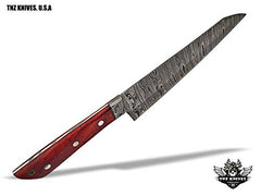 TNZ-554 USA Damascus Handmade SANTOKU Chef Kitchen Knife 13